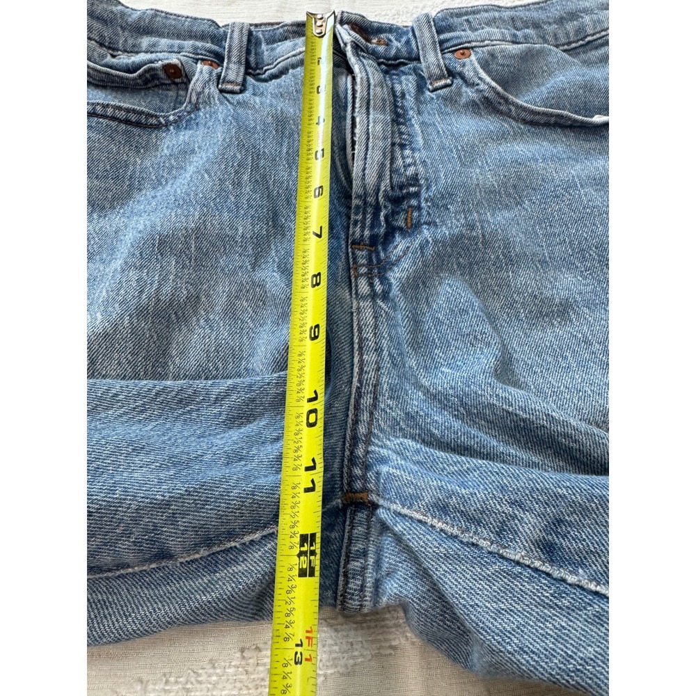 Madewell Womens 28 Perfect Vintage Crop Jeans Denim Raw Hem Distressed High Rise - Picture 7 of 10